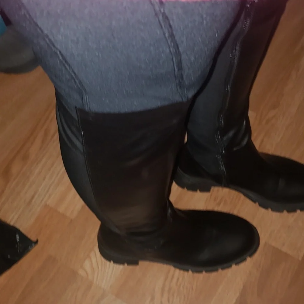 NWOT black over knee boots womens size 9 , fashion - Picture 4 of 8